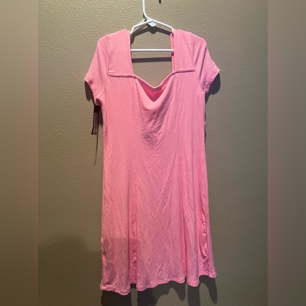 Art Class Pink Short Sleeve Dress - Picture 2 of 3